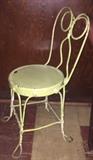 Child's wire ice cream chair ca 1920