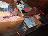 TONS of vintage fabric scraps