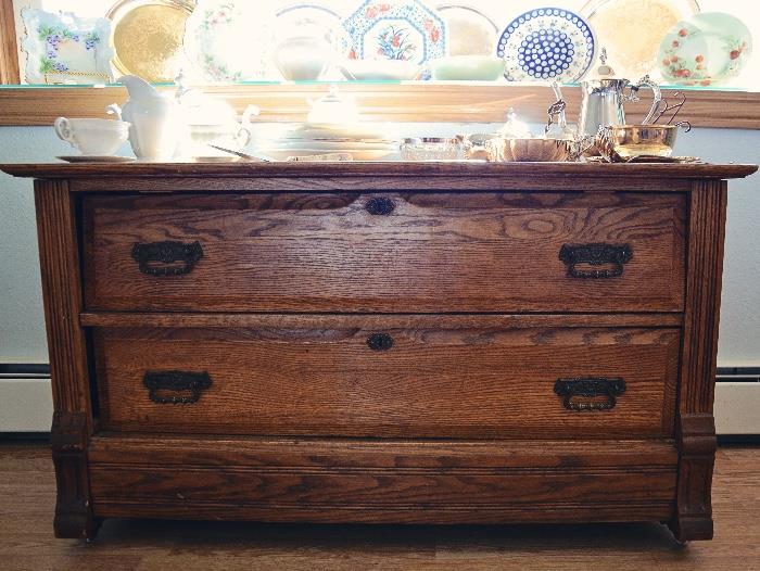 Chittenden & Eastman Antique Oak 2 Drawer Dresser