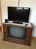 Flat screen TV and console TV
