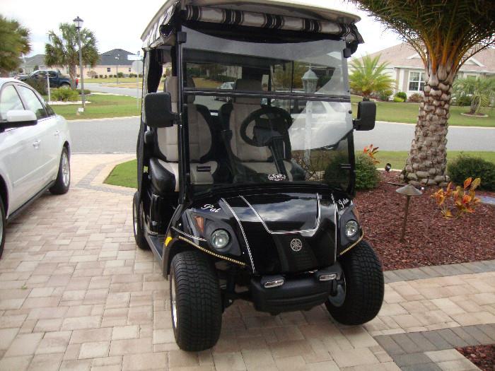 August 2012, Yamaha Gas Cart, Deluxe Seats, Seat Belts, Radio AM/FM/CD, Liquid Light Package