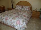 Queen Size Bedroom set, includes Headboard, Mattress/Box/Frame, 2 Night Stands, Large Dresser and Mirror