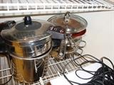 Pressure Cooker, assorted pots