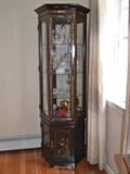 Asian-inspired curio cabinet