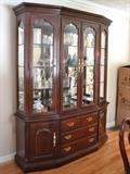Thomasville breakfront china cabinet