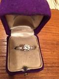 ENGAGEMENT RING, ROUND STONE..APPRAISAL VALUE $1500.00 USD