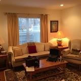 ANTIQUE TYPE-WRITER-LIGHTING SOFA WITH MATCHING WING CHAIRS...ALL REMAIN IN EXCELLENT CONDITION