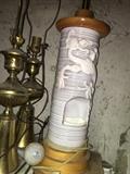 vintage pottery lamp