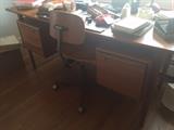 Vintage, Mid-Century Danish Desk by Lovig for Dansk, Danish Kevi Task Chair 