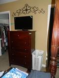 Tv - working great before cable turned off; 5 drawer  Chest