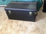 Steamer trunk.