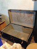Steamer trunk.