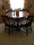 Dinette set for four.