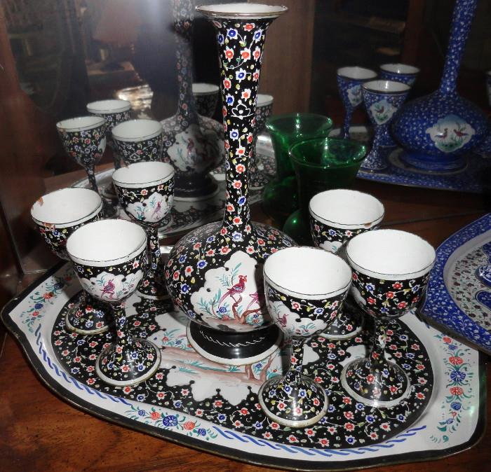 Persian enamel ware