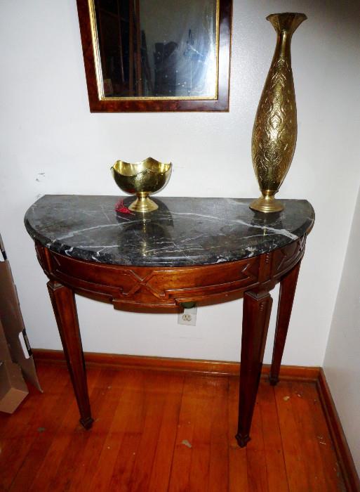 marble top entry table