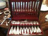 stunning pearl handled 5 pc place setting for 12