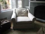 Oversize Club Chair Slipcovered in Natural Linen for Restoration Hardware