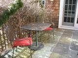 Pair Iron Chairs and Table from Restoration Hardware