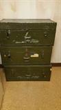 WWII foot lockers