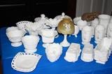 Large Westmoreland milk glass collection