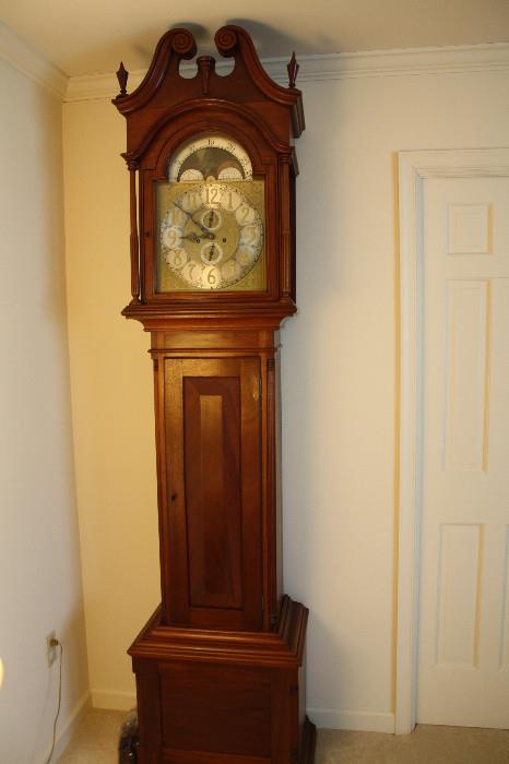 Antique tall case grandfather's clock