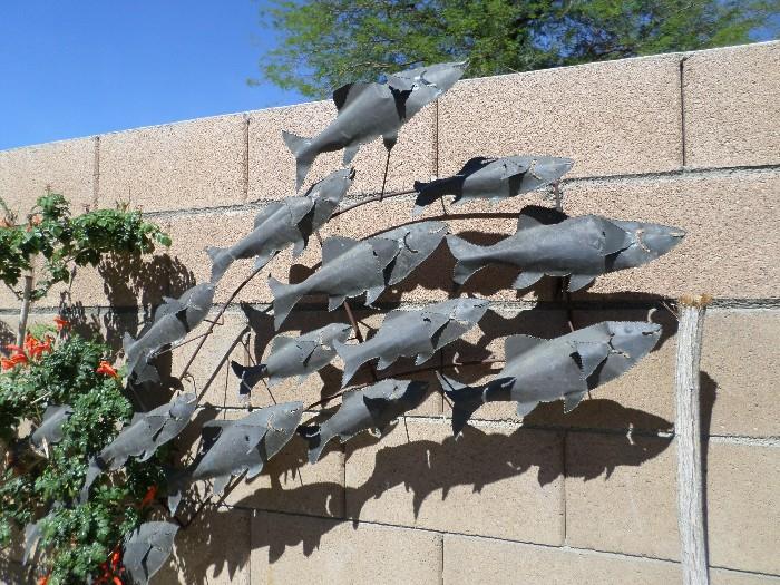 Outdoor Iron Wall sculpture
