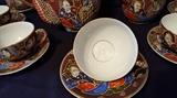 Satsuma Moriage Tea Set Geisha
