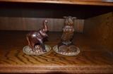 Teak wood figurines