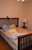 Queen size headboard, footboard and mattress/boxspring