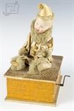 20th C. German Bisque Musical Automation Clown Toy