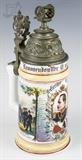 1894-1896 Regimental German Lithophane Beer Stein