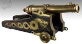 20th C. Frank Walker Custom Brass Signal Cannon
