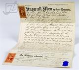 1871 John Jacob Astor III Signed Deed Document