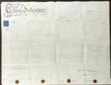 1832 English Framed Vellum Indenture