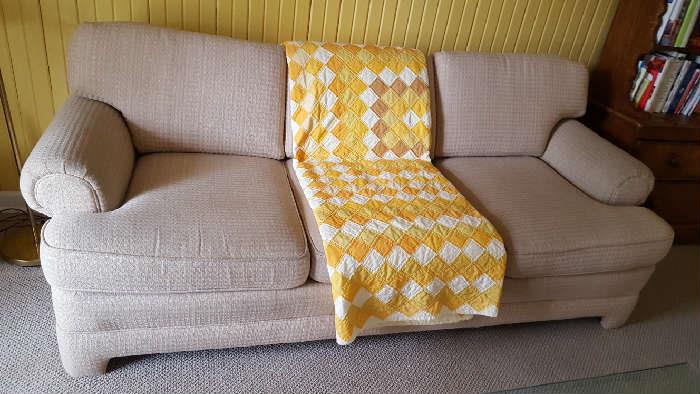 Tan sofa - $125