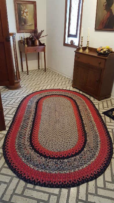 Braided rug - $75