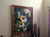Lovely large oil painting signed