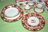 Christmas dinnerware