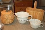 Longaberger baskets and other pieces