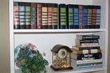 Books and Mantle clock