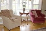 Upholstered living room chairs