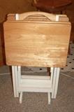 TV tray set