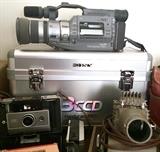 Sony Handycam and metal carrying case