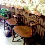 4 Windsor dining chairs