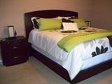 Kathy Ireland Bedroom Set including Queen Size Bed, Side Tables & Armoire--Must see!