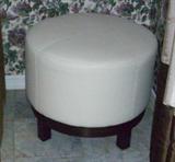Leather Top Foot Stool