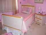 Twin Bed Set including Twin Bed, Side Table & Chest