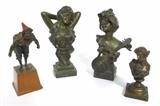 Group 4 Bronze Figure Sculptures