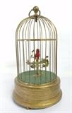 Karl Griesbaum Songbird Automaton in Brass Cage