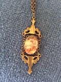 Hand Painted Pendant - Victorian